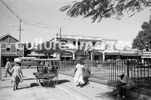 Jamaica, Kingston, Strassenszene, Stadtansicht. Aus Jamaica, Kingston, Strassenszene, Stadtansicht. Aus