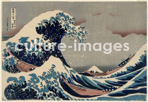 Under the Wave off Kanagawa (Kanagawa-oki nami-ura), also known as the Great Wave, from the series Thirty-six Views of Mount Fuji (Fugaku sanjûrokkei)