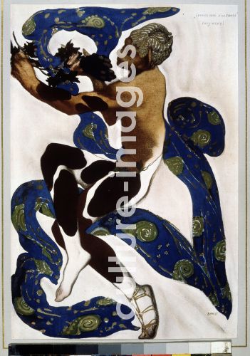 Léon Bakst, Faun. Kostümentwurf zum Ballett Nachmittag eines Fauns von C. Debussy, Bakst, Léon (1866-1924)