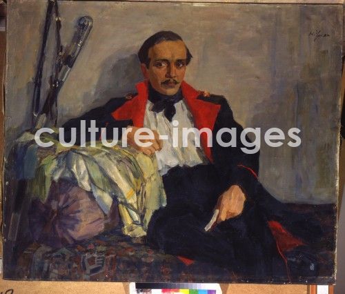 Nikolai Pawlowitsch Uljanow, Porträt des Dichters Michail Lermontow Nikolai Pawlowitsch Uljanow, Porträt des Dichters Michail Lermontow