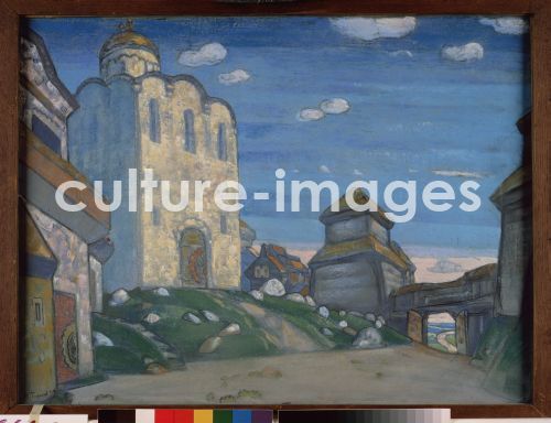 Nicholas Roerich, Bühnenbildentwurf zur Oper Fürst Igor