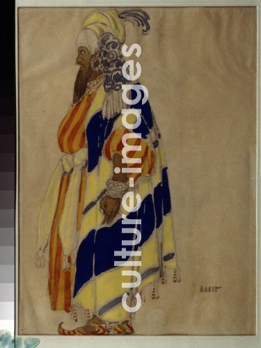 Léon Bakst, Kostümentwurf zum Ballett Islamei von M. Balakirew, Bakst, Léon (1866-1924)