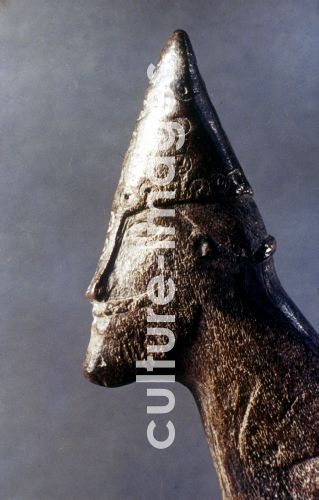 Head of a Viking warrior. Head of a Viking warrior.