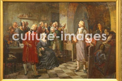 Alexander Wladimirowitsch Makowski, Kaiserin Elisabeth zu Gast bei Michail Lomonossow Alexander Wladimirowitsch Makowski, Kaiserin Elisabeth zu Gast bei Michail Lomonossow