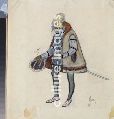 Nikolai Pawlowitsch Uljanow, Costume design for the theatre play The Miserly Knight by A. Pushkin