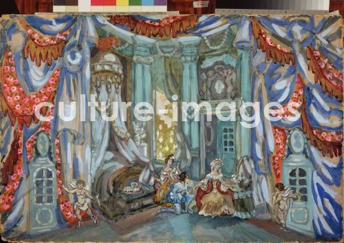 Sergei Jurjewitsch Sudeikin, Stage design for the theatre play The Marriage of Figaro by P. de Beaumarchais