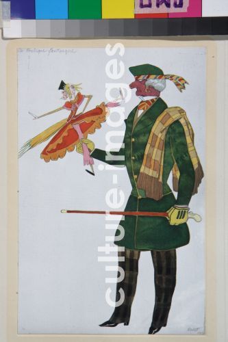 Léon Bakst, Englishman. Costume design for the ballet The Magic Toy Shop by G. Rossini