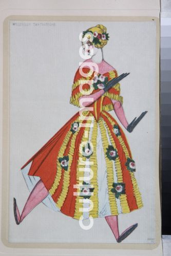 Léon Bakst, Costume design for the ballet The Magic Toy Shop by G. Rossini