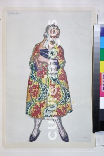 Léon Bakst, Costume design for the ballet Le donne di buon umore by C. Goldoni