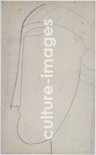 Amedeo Modigliani, Head in profile