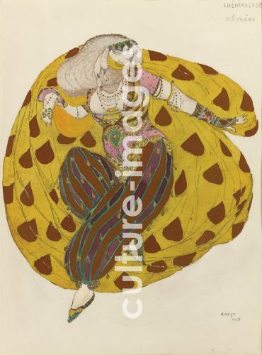 Léon Bakst, Costume design for the ballet Scheharazade by N. Rimsky-Korsakov