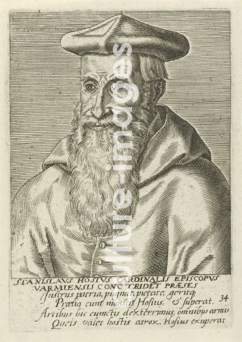 Philipp Galle, Portrait of the cardinal Stanislaus Hosius (1504-1579)