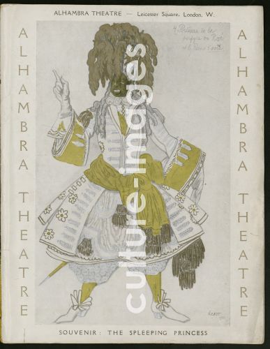 Léon Bakst, Title page of Souvenir program for Ballets Russes