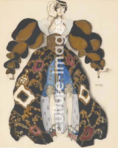 Léon Bakst, Costume design for the Ballet La Légende de Joseph by R. Strauss
