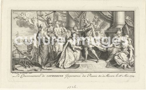 Bernard Picart, Peter the Great crowns his wife Catherine I as Empress