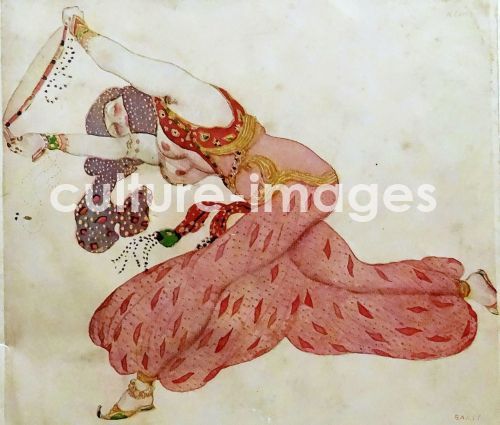 Léon Bakst, Almee. Costume design for the ballet Sheherazade by N. Rimsky-Korsakov