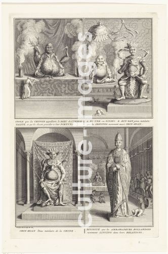 Bernard Picart, Four Chinese gods Bernard Picart, Four Chinese gods