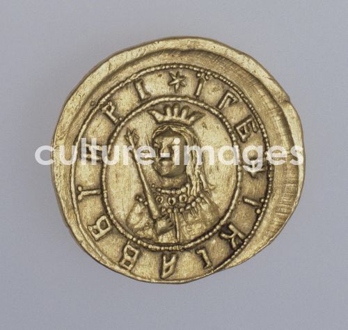Gold coin of the regent Sophia Alekseyevna Gold coin of the regent Sophia Alekseyevna