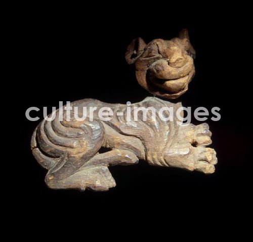 Lying Tiger. Plaque Lying Tiger. Plaque
