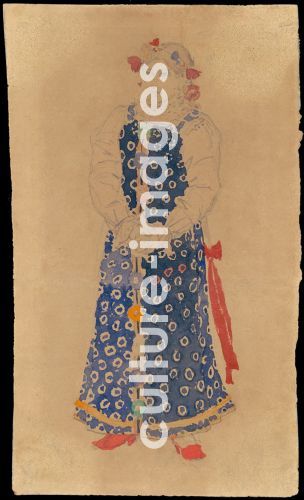 Viktor Michailowitsch Wasnezow, Kupava. Costume design for the theatre play Snow Maiden by Alexander Ostrovsky