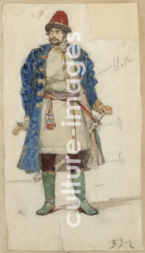 Viktor Michailowitsch Wasnezow, Prince. Costume design for the opera Rusalka by A. Dargomyzhsky