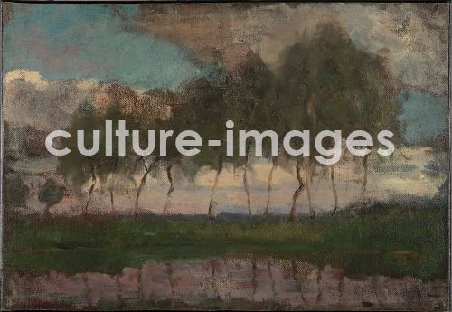 Piet Mondrian, The Gein: Trees by the water Piet Mondrian, The Gein: Trees by the water