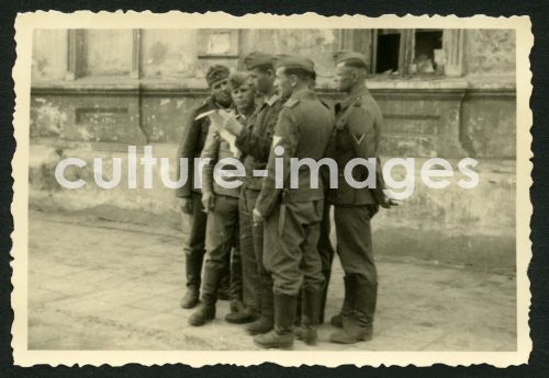 German soldiers reading the news in Kharkiv German soldiers reading the news in Kharkiv