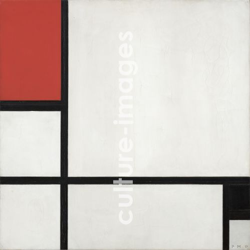 Piet Mondrian, Mondrian, Piet (1872-1944), Composition No. I, with Red and Black, Oil on canvas, 1929, De Stijl, Holland, Art Museum Piet Mondrian, Mondrian, Piet (1872-1944), Composition No. I, with Red and Black, Oil on canvas, 1929, De Stijl, Holland, Art Museum