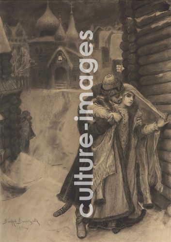 Viktor Michailowitsch Wasnezow, Illustration für "Das Lied über den Kaufmann Kalaschnikow" von M. Lermontow
