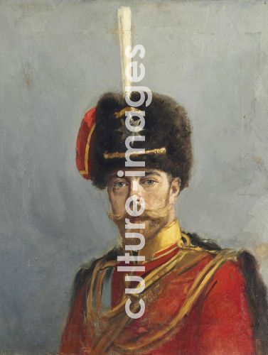 Alexander Wladimirowitsch Makowski, Porträt des Kaisers Nikolaus II. (1868-1918) Alexander Wladimirowitsch Makowski, Porträt des Kaisers Nikolaus II. (1868-1918)