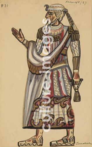 Sergei Jurjewitsch Sudeikin, Priest. Costume design for the opera Die Zauberflöte by Wolfgang Amadeus Mozart