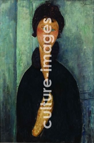Amedeo Modigliani, Frau mit blauen Augen (Femme aux yeux bleus) Amedeo Modigliani, Frau mit blauen Augen (Femme aux yeux bleus)