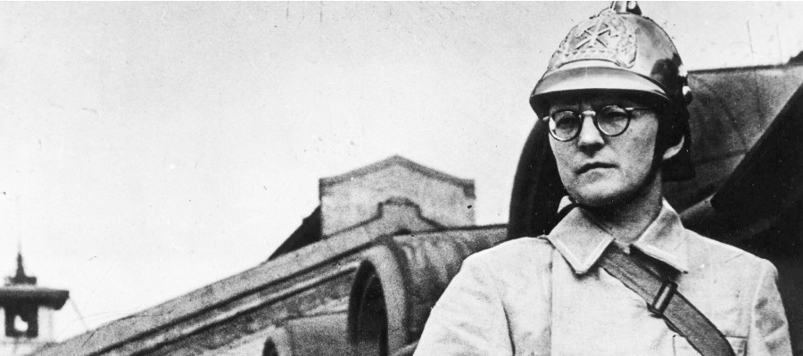 The Composer Dmitri Shostakovich during the Siege of Leningrad, 1941