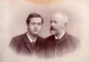 Pianist und Dirigent Alexander Siloti (1863-1945) und Komponist Pjotr Tschaikowski (1840-1893)
