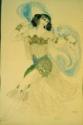 Léon Bakst, Tanz mit sieben Schleiern. Kostümentwurf zum Theaterstück Salome von O. Wilde, Bakst, Léon (1866-1924)