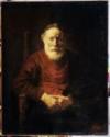 Rembrandt van Rhijn, Bildnis eines Greises in Rot
