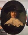 Rembrandt van Rhijn, Bildnis eines jungen Mannes mit Spitzenkragen