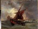 Eugène Delacroix, Schiffe auf der stür+P2695:P2726(1798-1863)