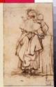 Rembrandt van Rhijn, Frau mit Kind auf dem Arm