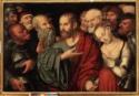 Lucas Cranach der Jüngere, Christus und die Sünderin