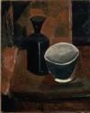 Pablo Picasso, Grüner Schüssel und schwarze Flasche