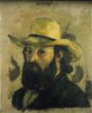 Paul Cézanne, Selbstbildnis mit Strohhut