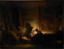 Rembrandt van Rhijn, Die Heilige Familie am Abend