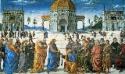 Perugino, Christus übergibt Petrus die Schlüssel