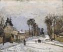 Camille Pissarro, Straße nach Versailles bei Louveciennes (Effet de Neige)