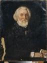 Ilja Jefimowitsch Repin, Porträt des Schriftstellers Iwan S. Turgenew (1818-1883)