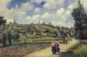 Camille Pissarro, Landschaft bei Pontoise, die Straße nach Auvers