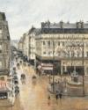 Camille Pissarro, Rue Saint-Honoré am Nachmittag bei Regen