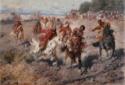 Franz Roubaud, Das traditionelle Reiterspiel der Tscherkessen am Ende des Muharram-Fastens