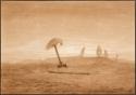 Caspar David Friedrich, Landschaft mit Gräbern